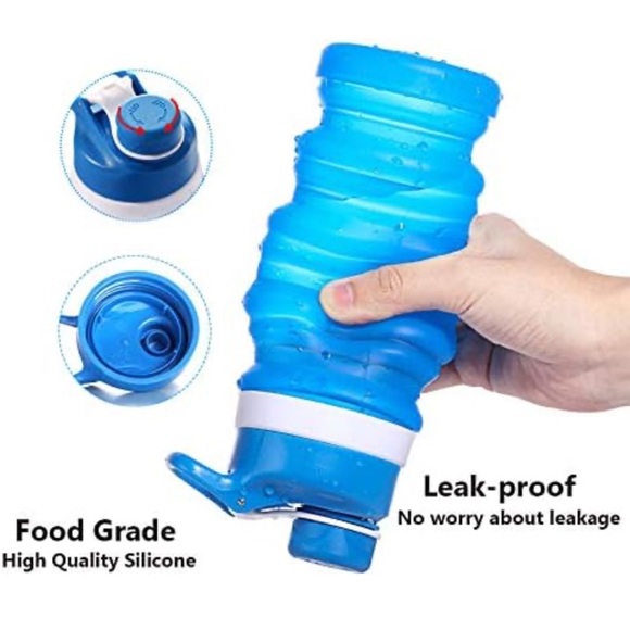 Silicone Collapsible Water Bottle - Picture 2 of 5